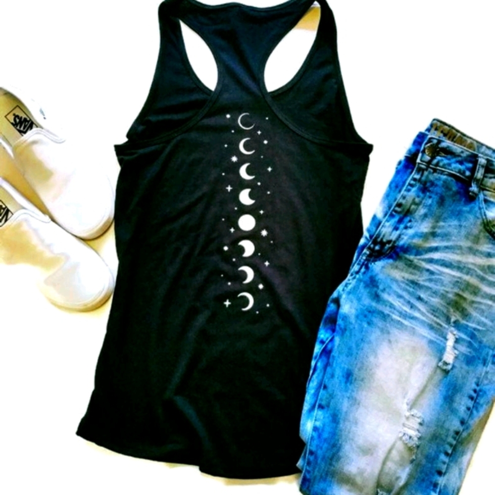 Moon cycle racerback (design on back)